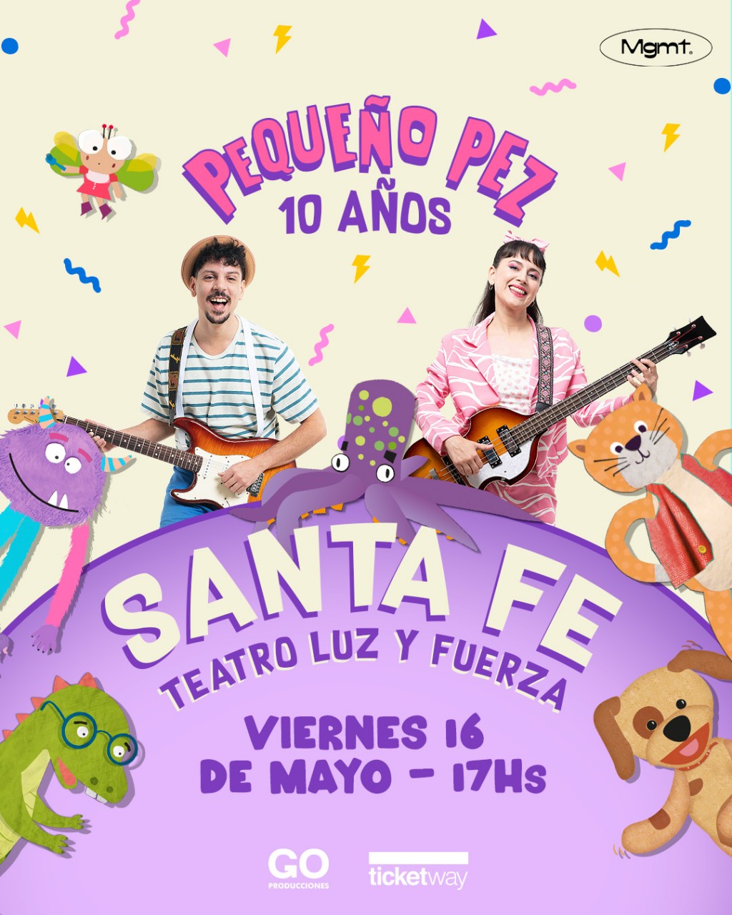 16/5 - PEQUEÑO PEZ LLEGA A SANTA FE FESTEJANDO SUS 10 AÑOS