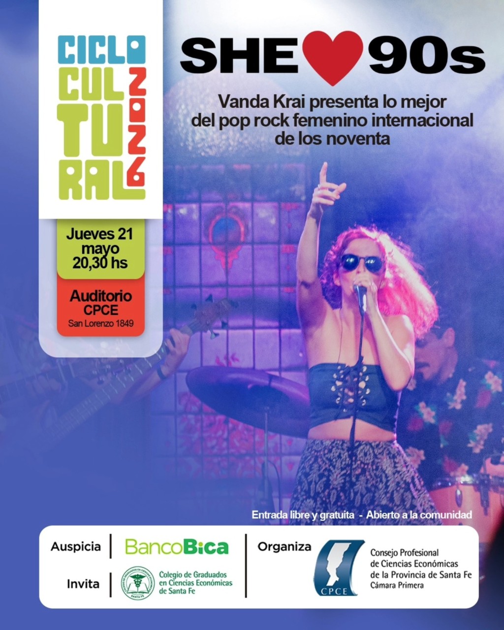 21/5 - SHE  LOVE 90 en vivo
