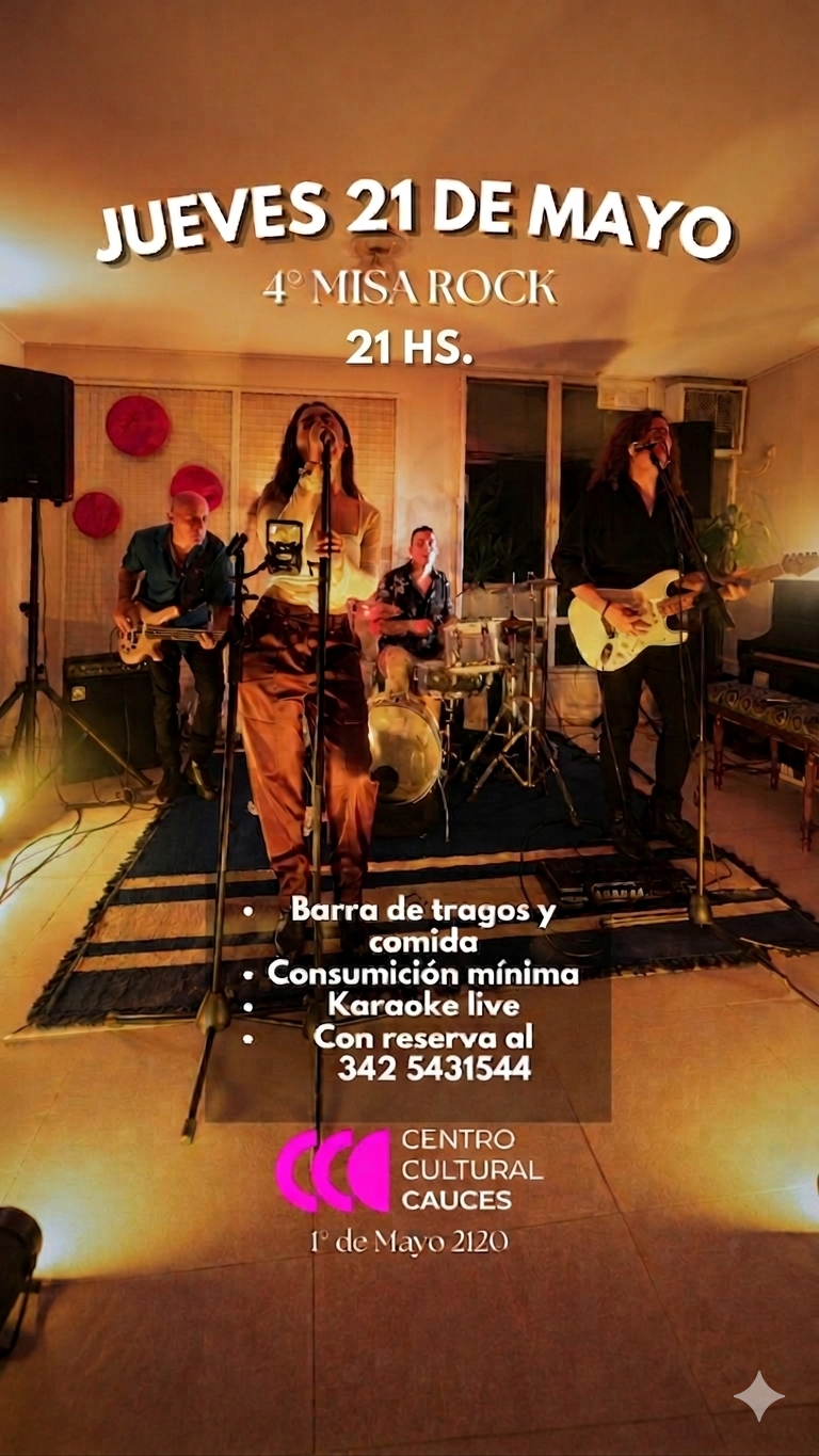 21/5 - OTRA NOCHE DE JAMROCK EN CAUCES  