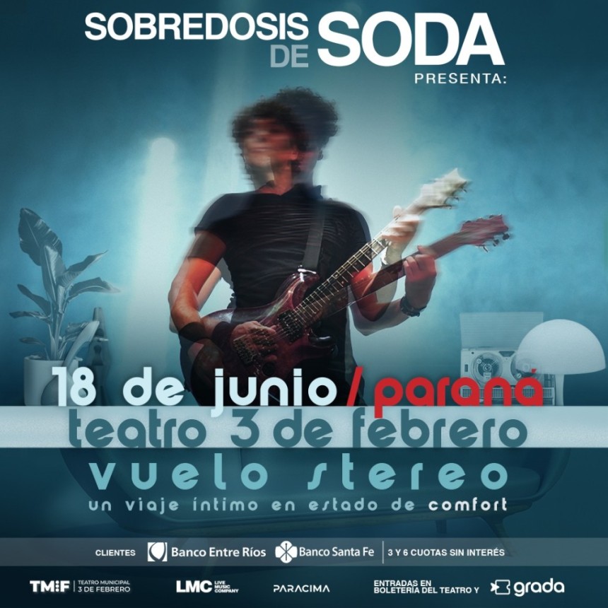 18/3 - SOBREDOSIS DE SODA EN PARAN&Aacute;&hellip;&hellip;.A 30 A&Ntilde;OS DE &ldquo;COMFORT Y M&Uacute;SICA PARA VOLAR&rdquo;