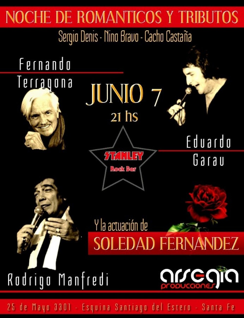 7/6 - NOCHE DE ROM&Aacute;NTICOS y TRIBUTOS