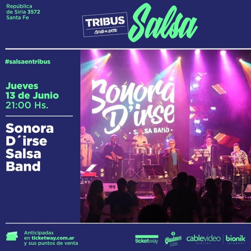 13/6 - SONORA D'IRSE SALSA BAND en Tribus