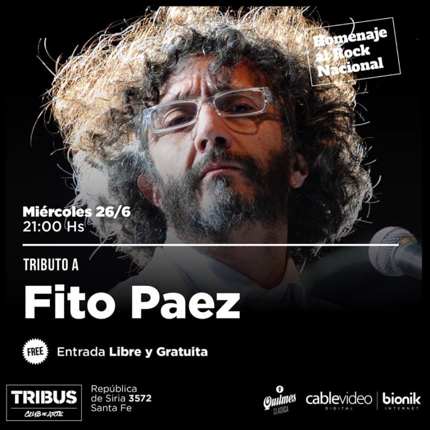 26/6 - Homenaje a Fito Paez en Tribus