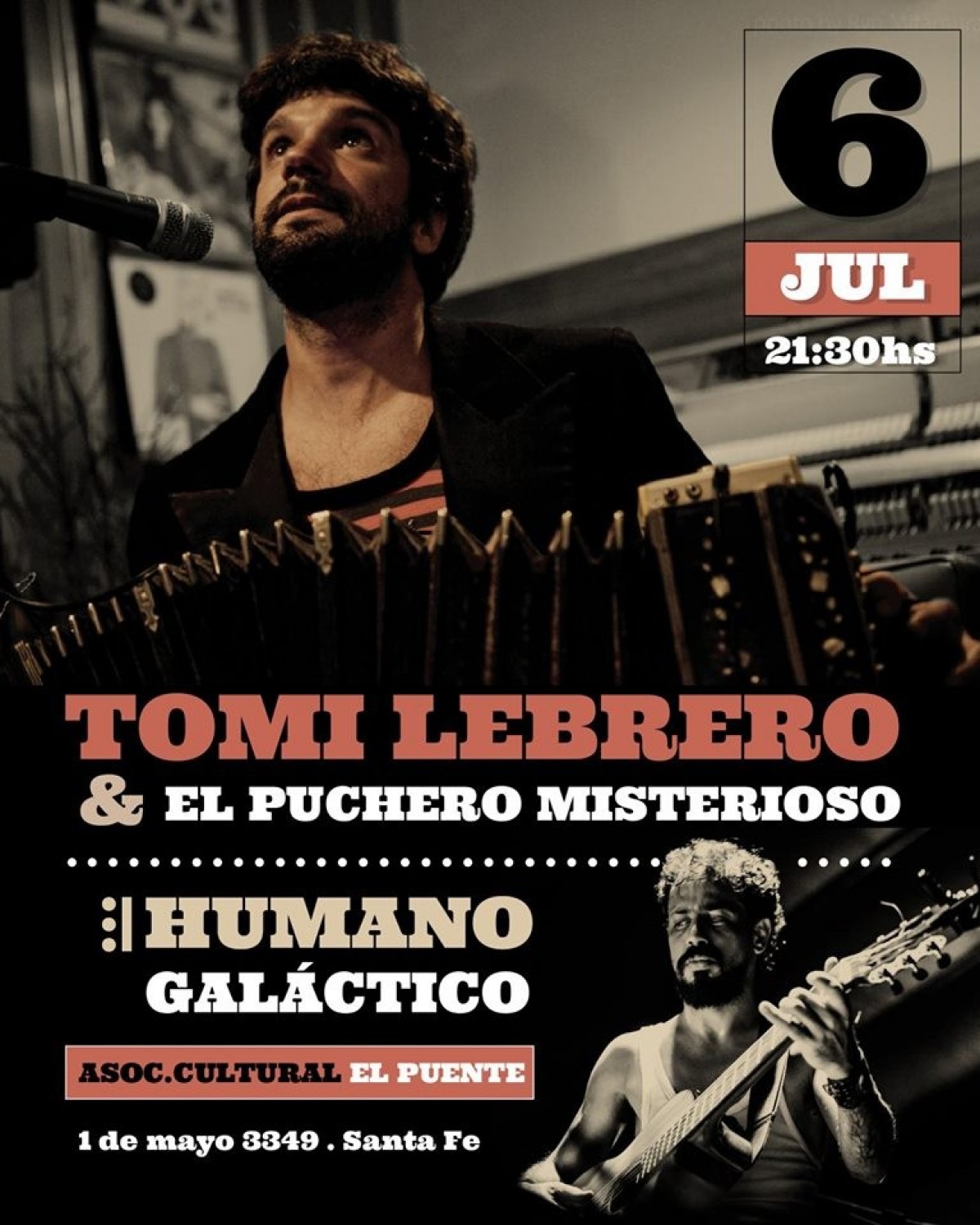 6/7 - Tomi Lebrero & El Puchero Misterioso en Santa Fe