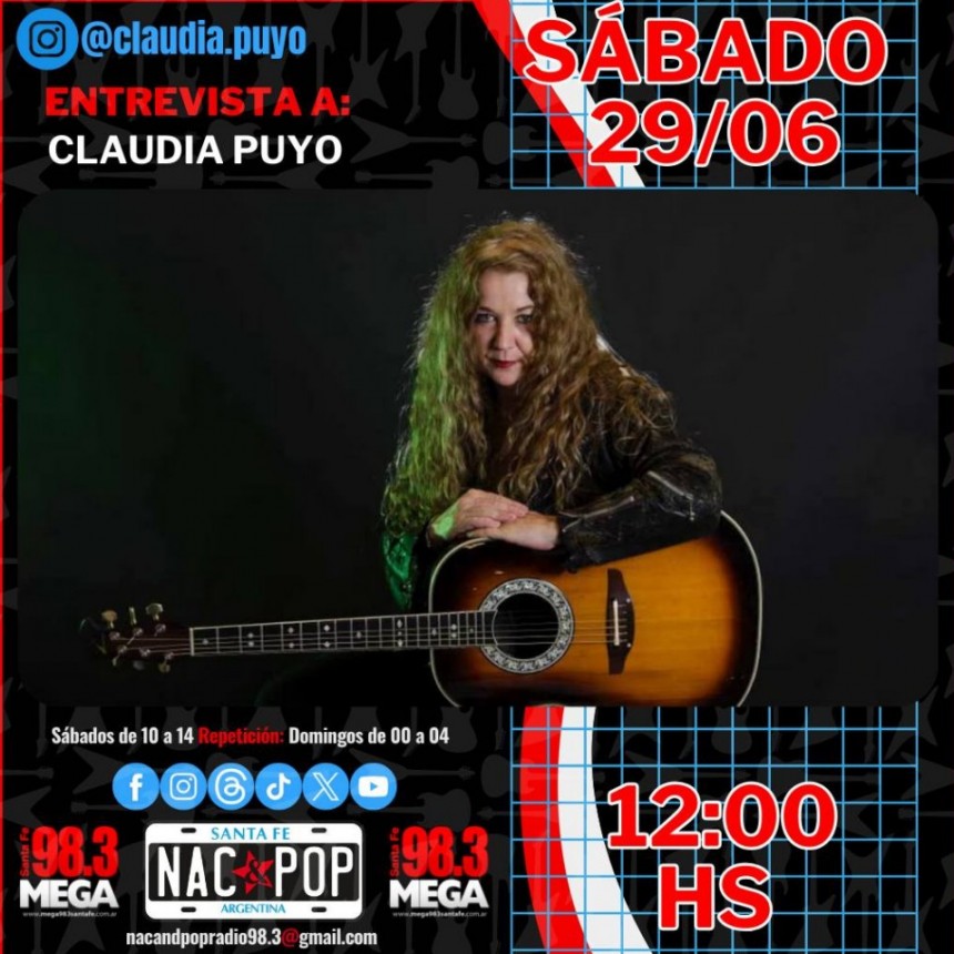 Claudia Puy&oacute; charl&oacute; con NAC & POP