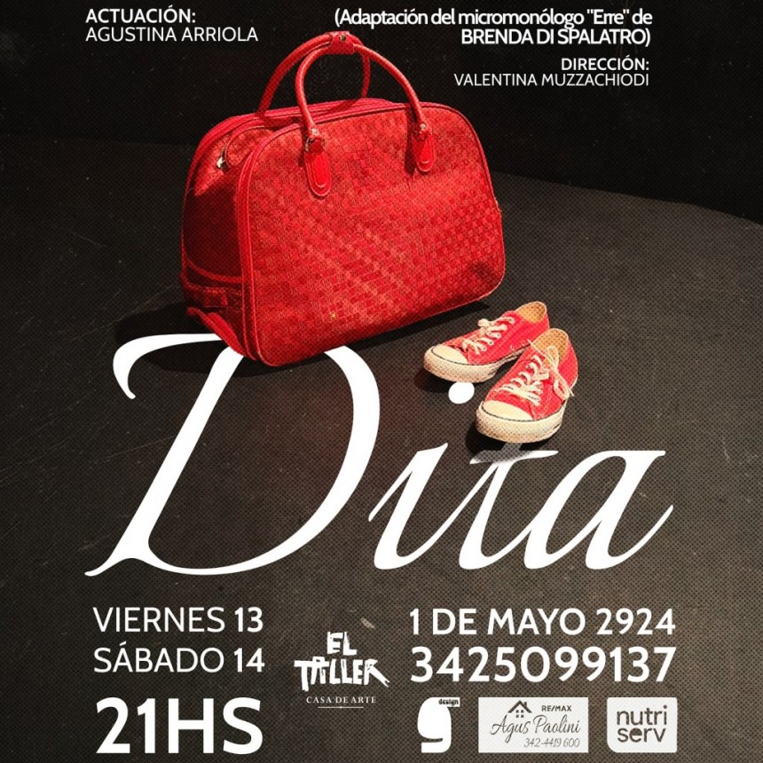 13 y 14/6 - 🎭TEATRO🎭 🎒”DITA”🎒  (Adaptación del micromonólogo “Erre” de Brenda Di Spalatro)