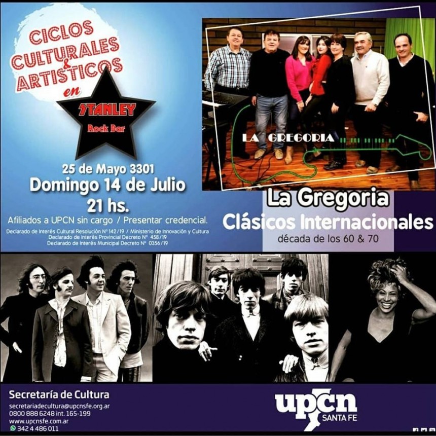 14/7 - LA GREGORIA en el ciclo de UPCN