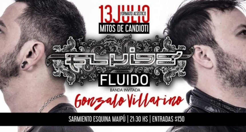 13/7 - Fluido Ac&uacute;stico En Santa Fe Artista Invitado Gonzalo Villarino