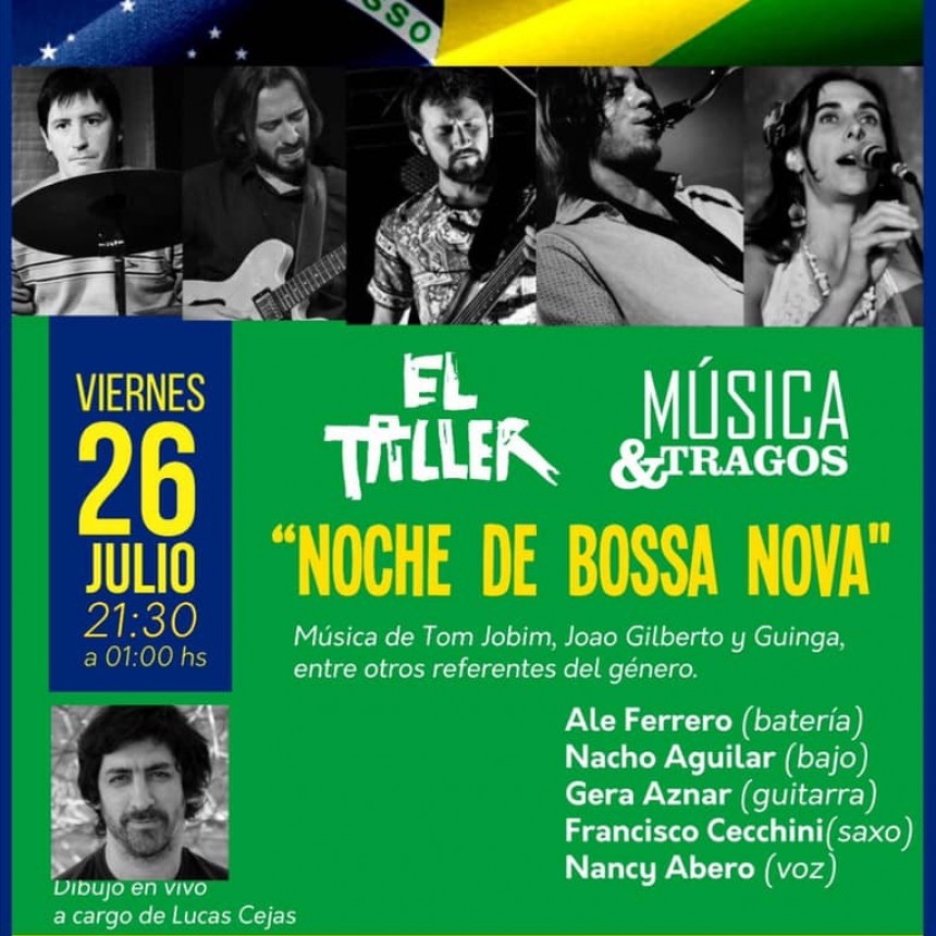 26/7 - Noche de Bossa Nova | El Taller Casa de Arte
