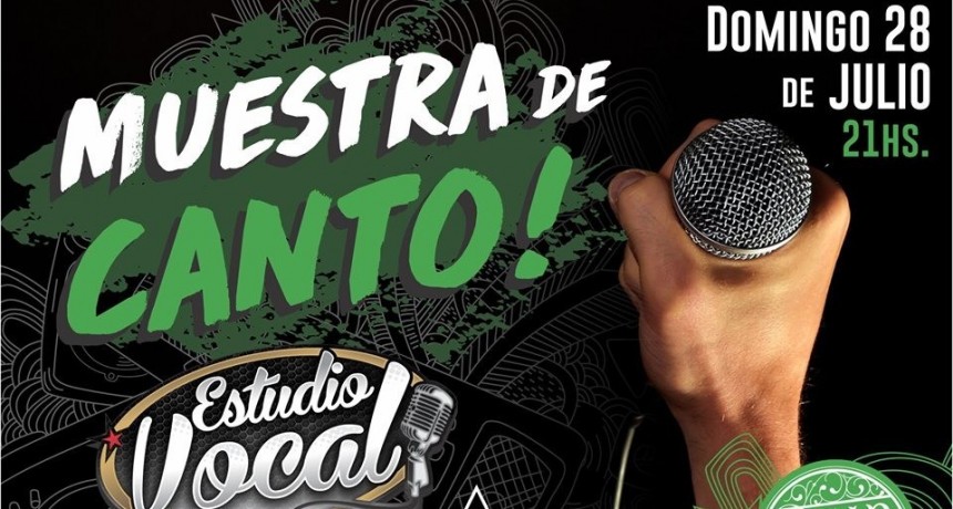 28/7 - ESTUDIO VOCAL presenta Muestra de Canto en Stanley