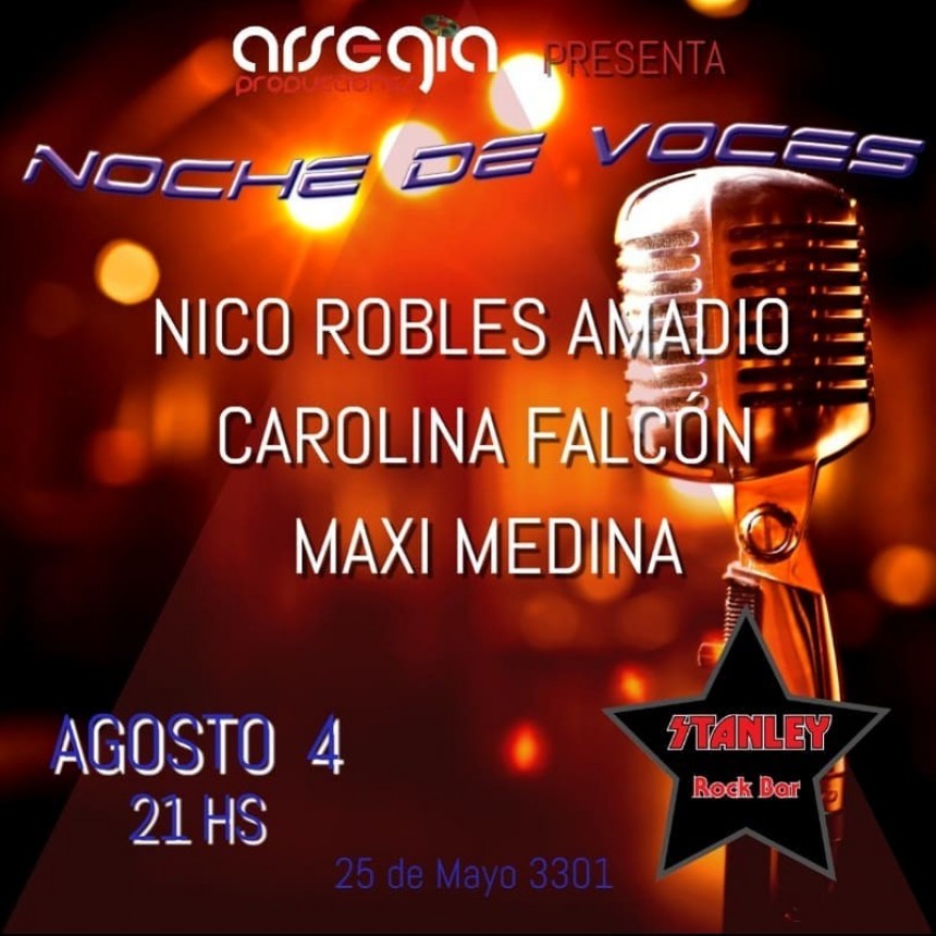 4/8 - NOCHE DE VOCES en Stanley