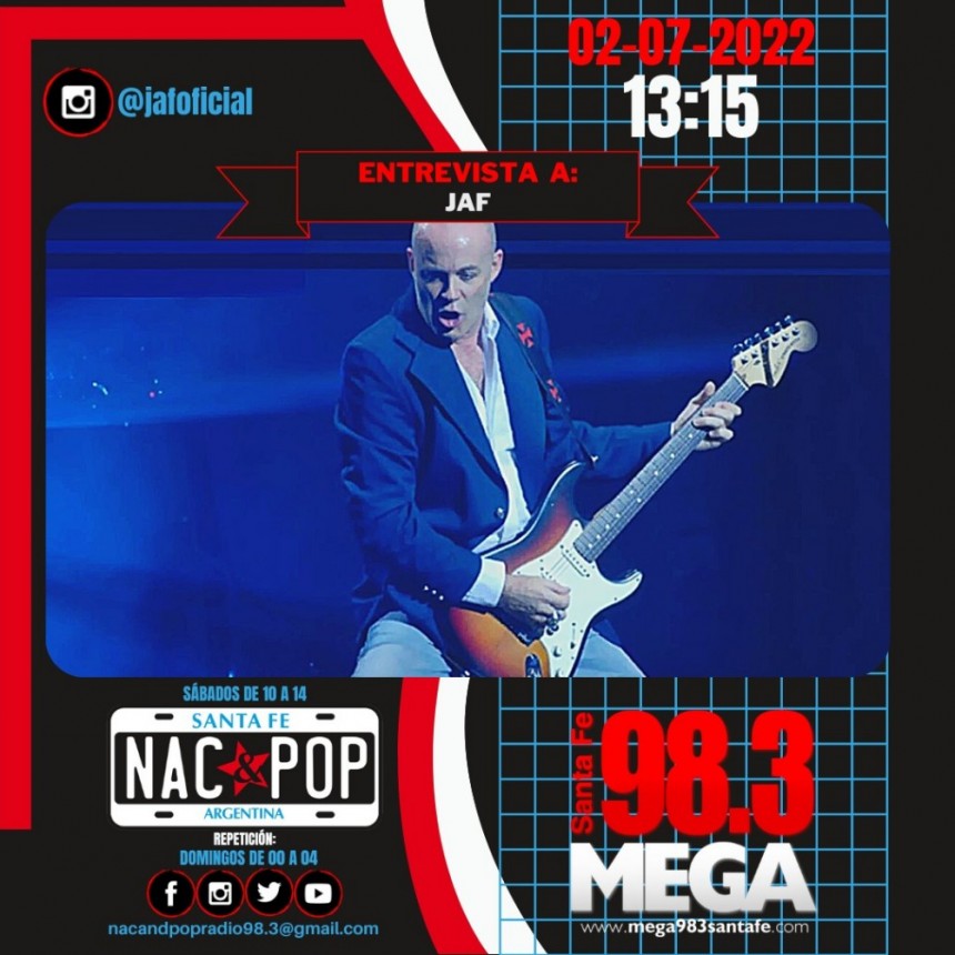 JAF pas&oacute; por los micr&oacute;fonos de NAC & POP