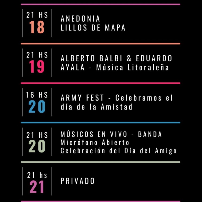 Programaci&oacute;n de Stanley del 18/7 al 21/7