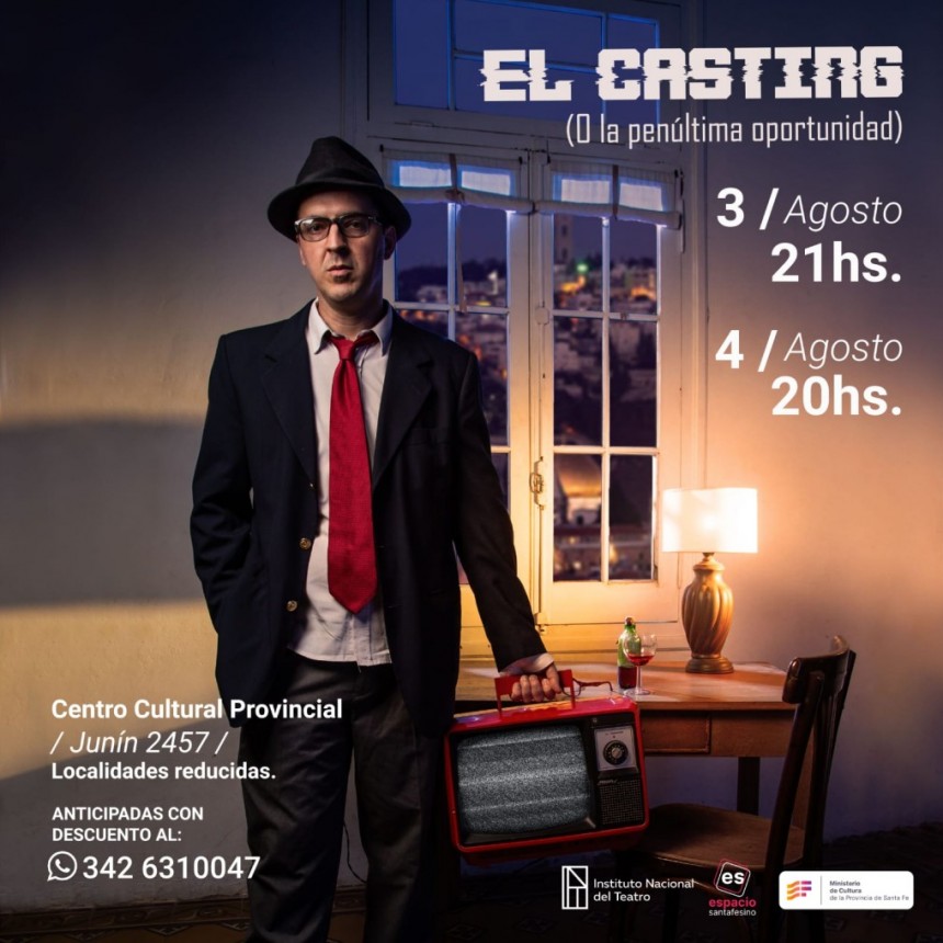 3 y 4/8 - “El casting (o la penúltima oportunidad) de Sebastián Roulet, vuelve a escena!