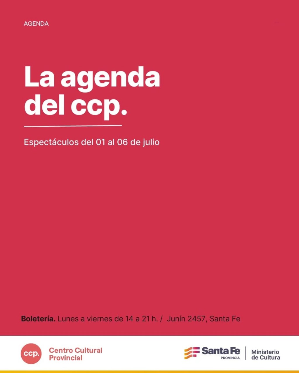 Programacion del CCP del 1/7 al 6/7