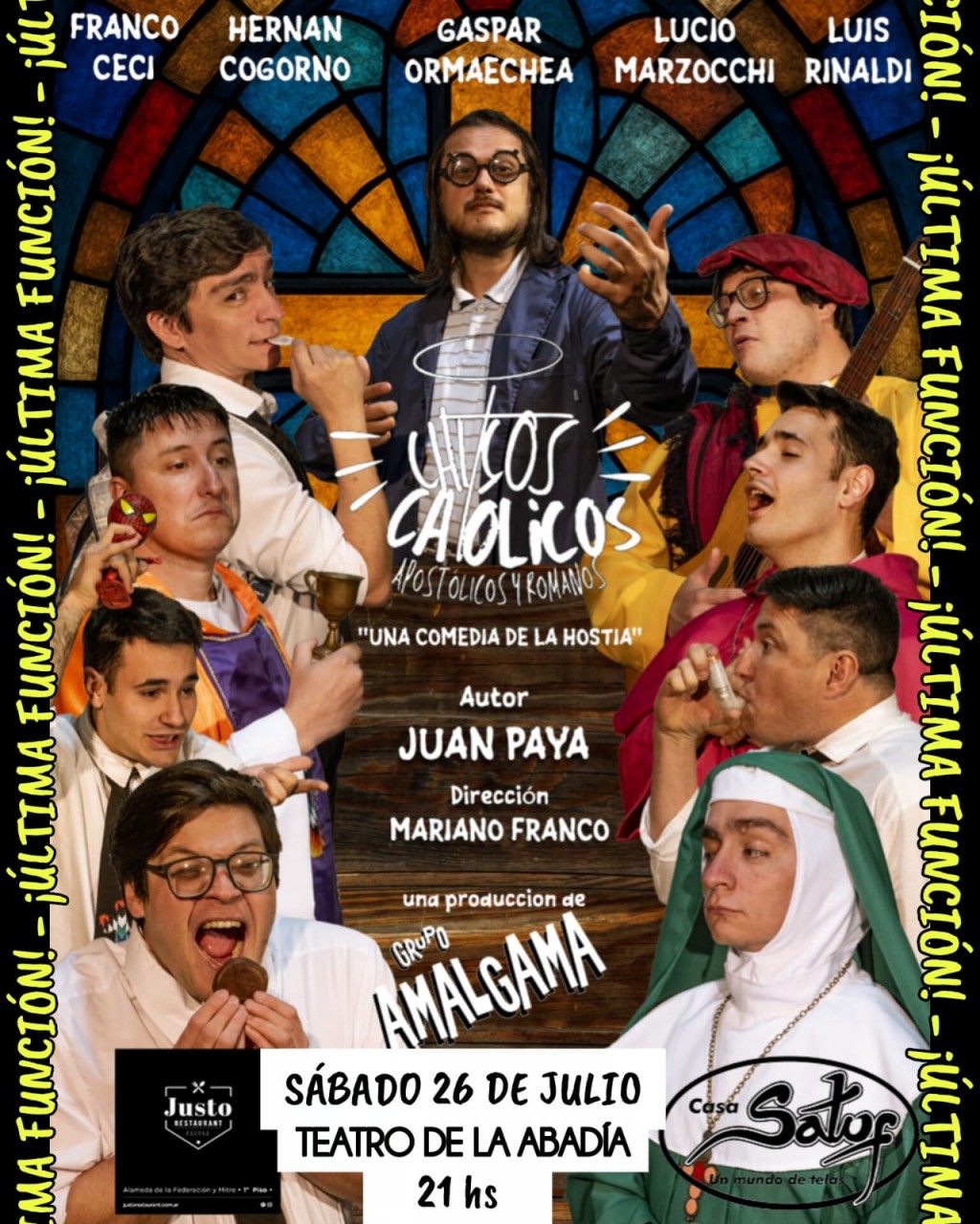 ⚠🚨¡ÚLTIMA FUNCIÓN!🚨⚠  🌟CHICOS CATÓLICOS, APOSTÓLICOS Y ROMANOS