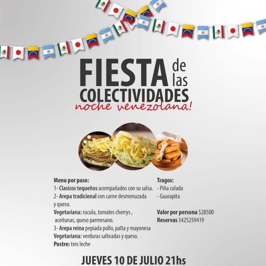 10/7 - FIESTA DE LAS COLECTIVIDADES &ndash; Noche Venezolana