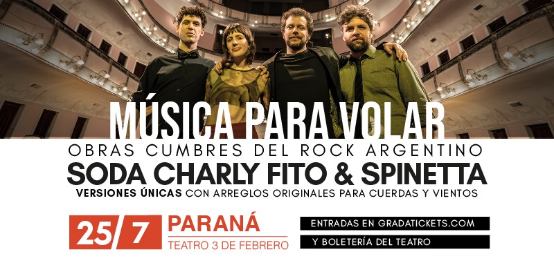 25/7 - M&Uacute;SICA PARA VOLAR EN PARAN&Aacute;