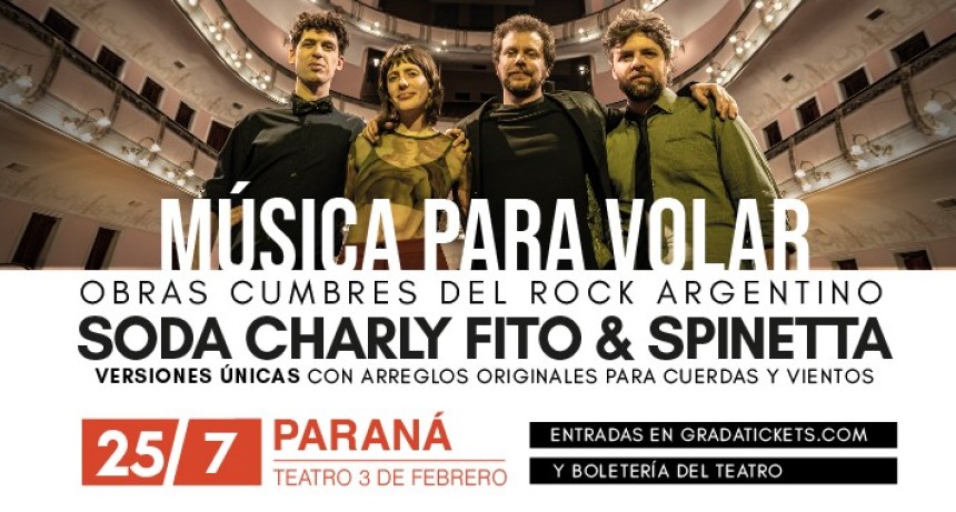 25/7 - M&Uacute;SICA PARA VOLAR EN PARAN&Aacute;