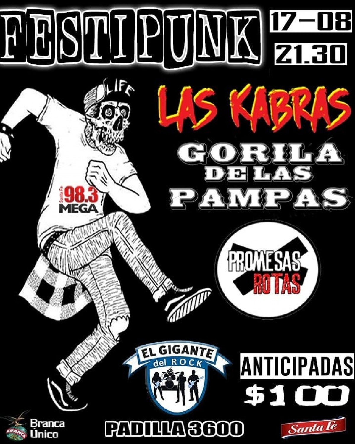 17/8 - Festipunk en El Gigante