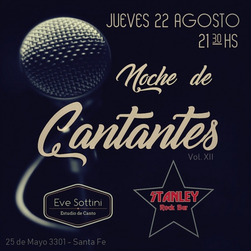22/8 - NOCHE DE CANTANTES