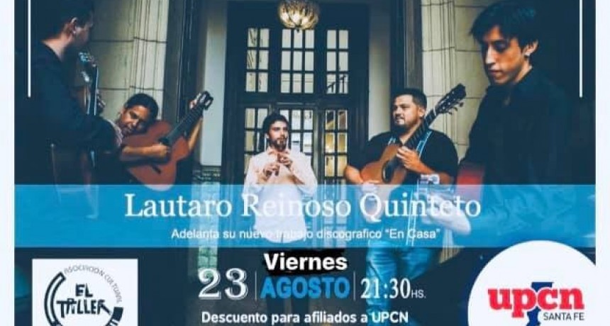 23/8 - LAUTARO REINOSO QUINTETO en El Taller