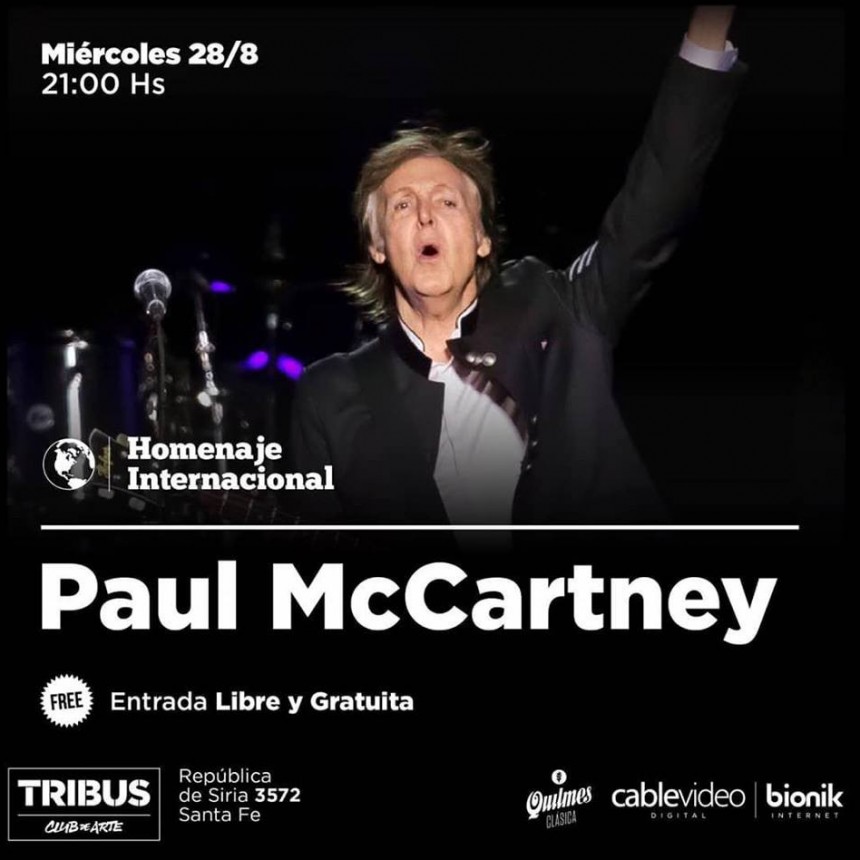 28/8 - Homenaje internacional: Paul Mc Cartney