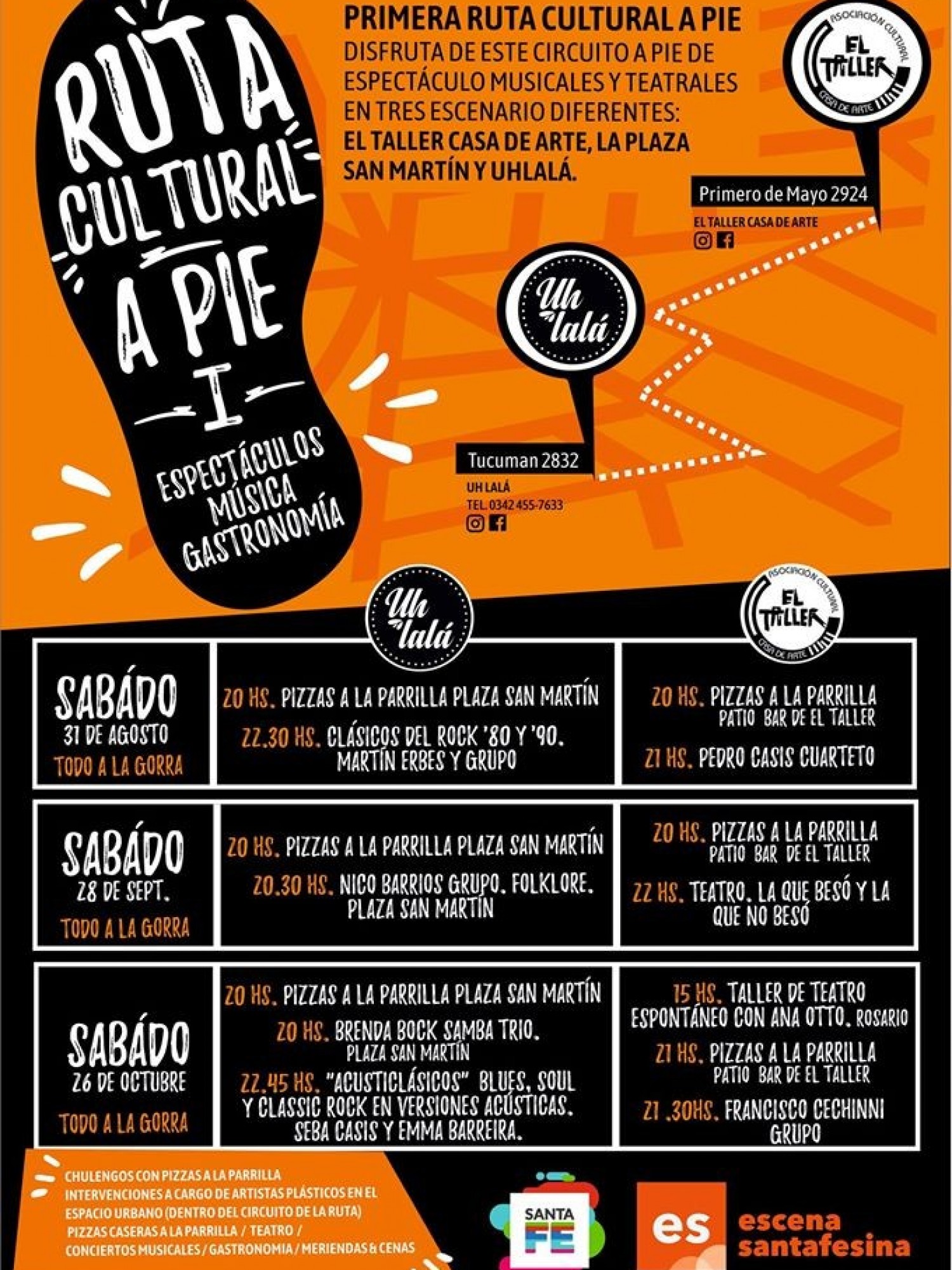 31/8 - RUTA CULTURAL A PIE