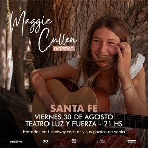 30/8 - Maggie Cullen en vivo 