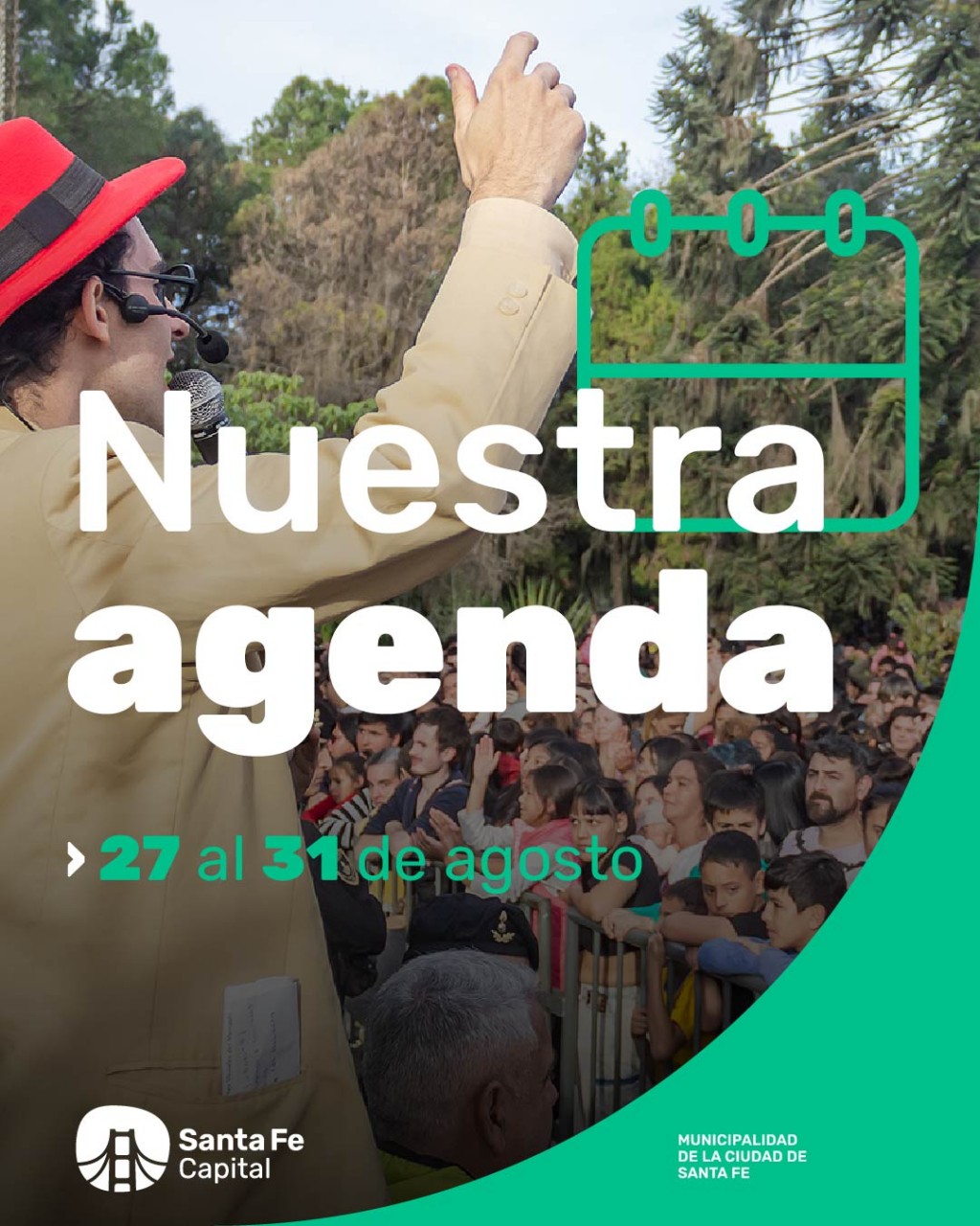 Agenda de la Secretaria de Cultura de Santa Fe ciudad del 27/8 al 31/8