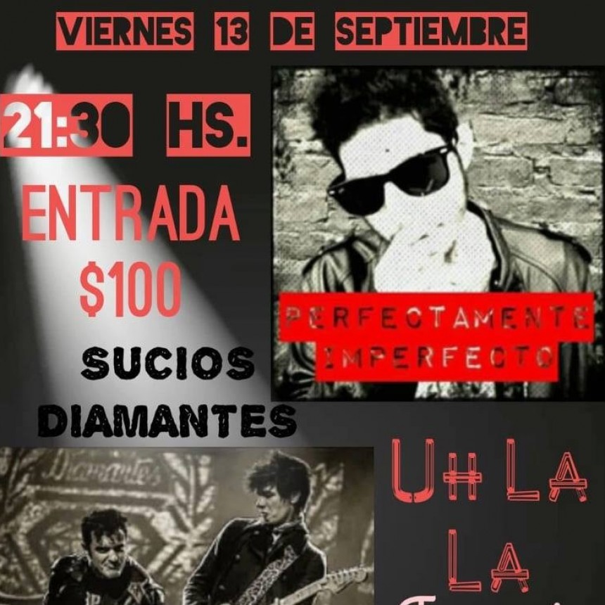 13/9 - Juan Firma Paz & Sucios Diamantes en Uhlala