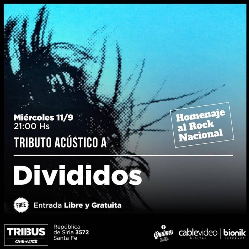 11/9 - Tributo ac&uacute;stico a Divididos en Tribus