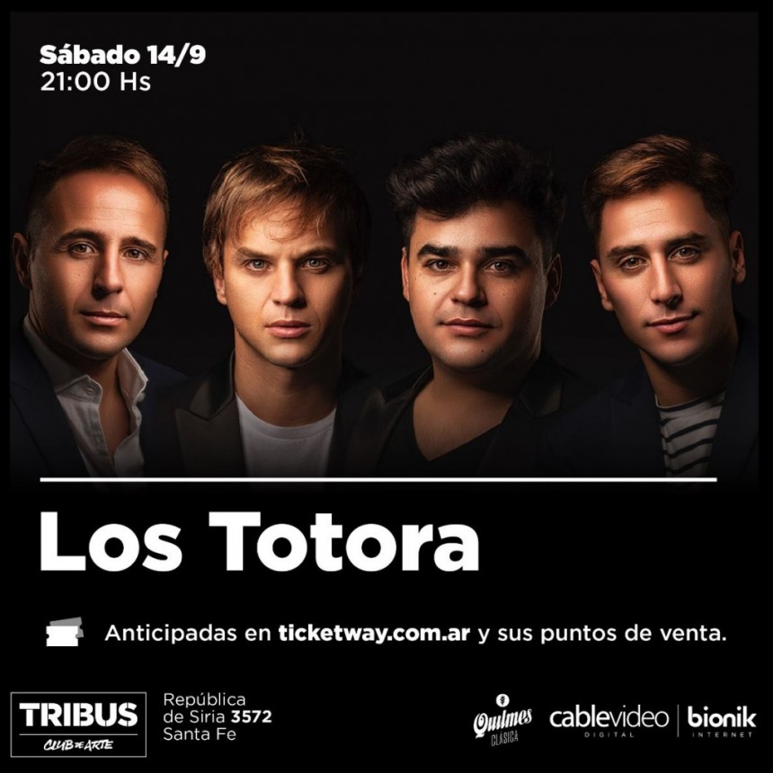 14/9 - Los Totora en Tribus