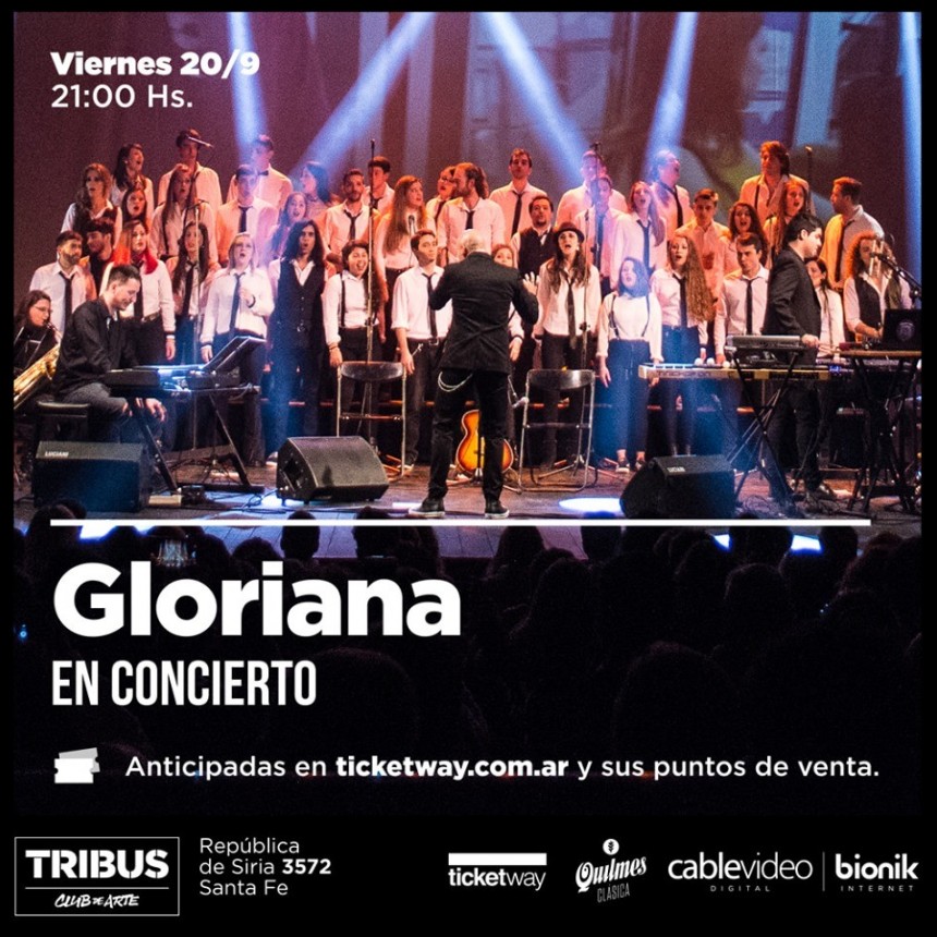 20/9 - Gloriana en Concierto