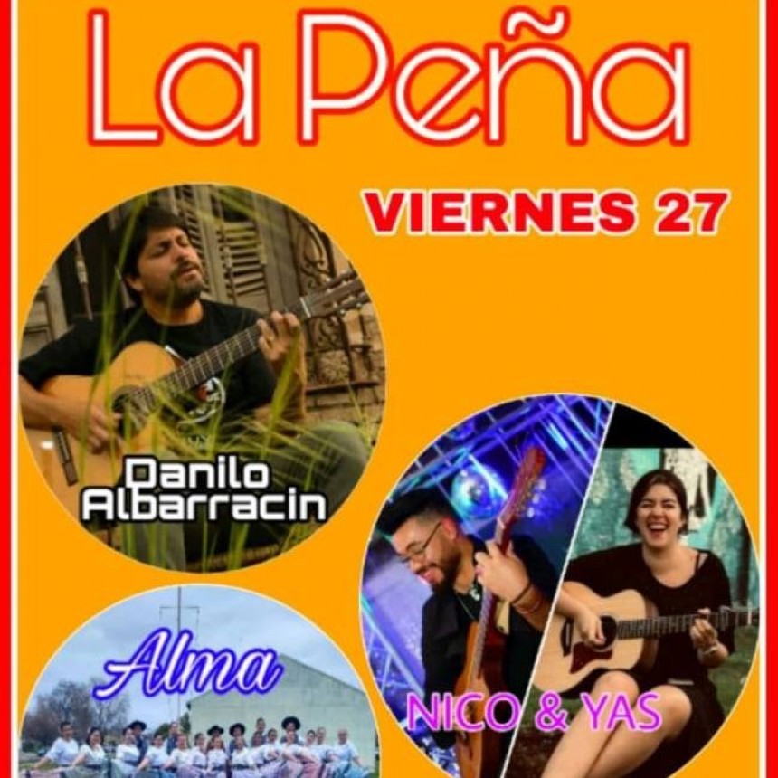 27/9 - Viernes de pe&ntilde;a folcl&oacute;rica