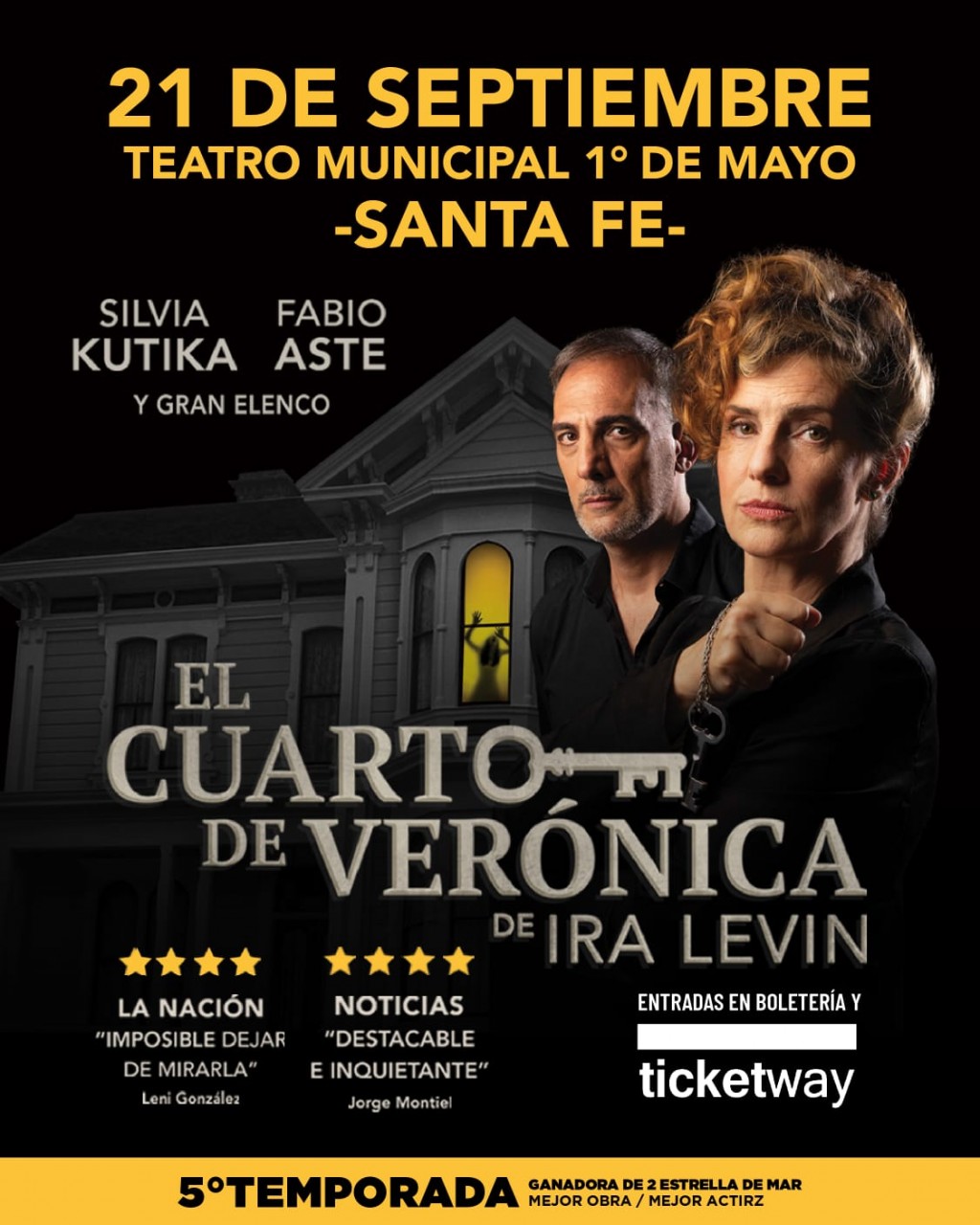 21/9 - El cuarto de Verónica en el Teatro Municipal