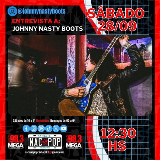 Johnny Nasty Boots charló con NAC & POP antes de su visita a Santa Fe