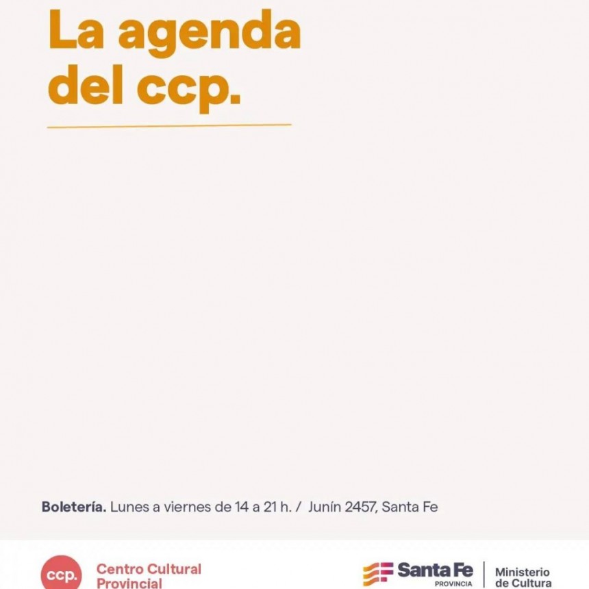 Programaci&oacute;n de el Centro Cultural del 19/9 al 22/9