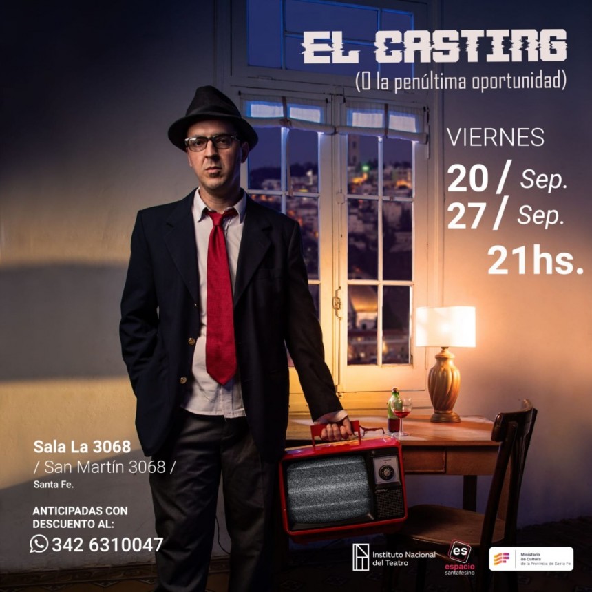 20 y 27/9 -  El casting (o la penúltima oportunidad) en LA 3068