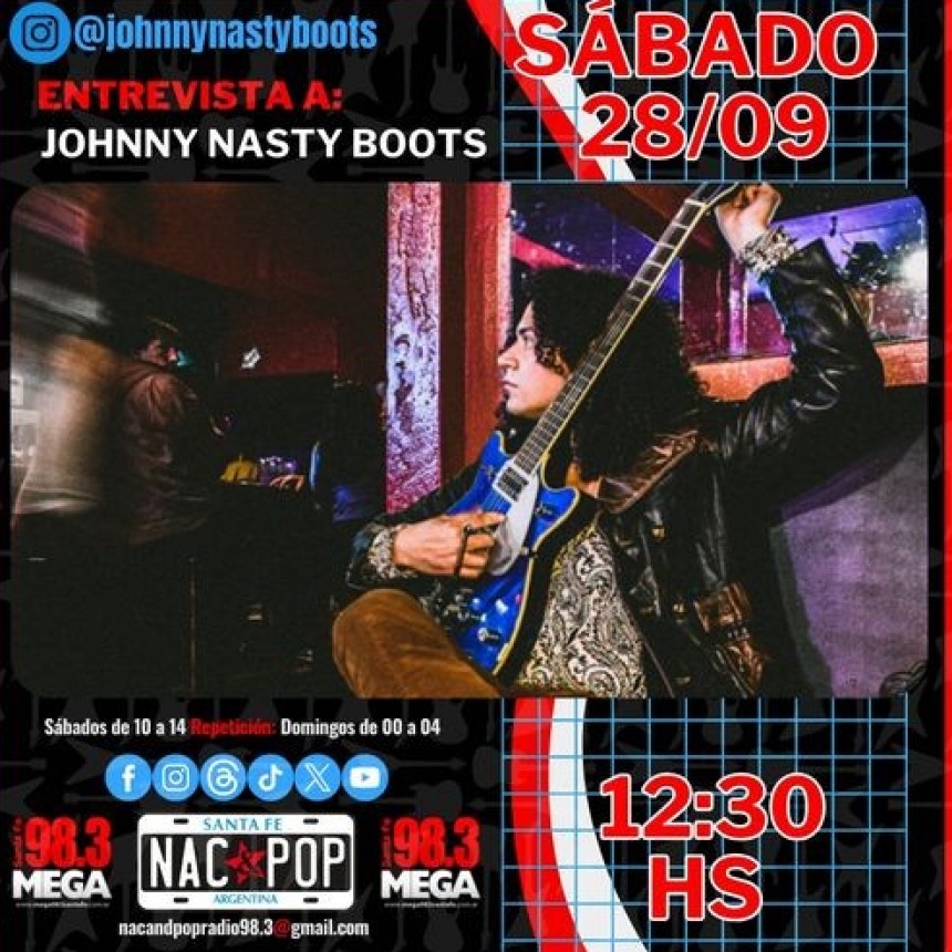 Johnny Nasty Boots charl&oacute; con NAC & POP antes de su visita a Santa Fe