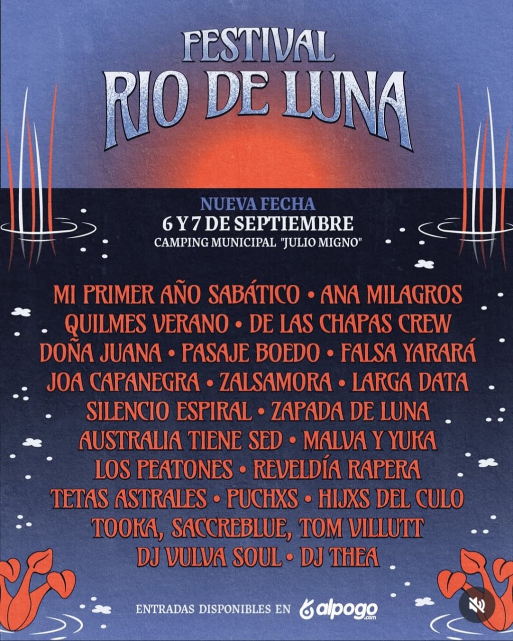 6 y 7/9: Festival RIO DE LUNA en Rincón