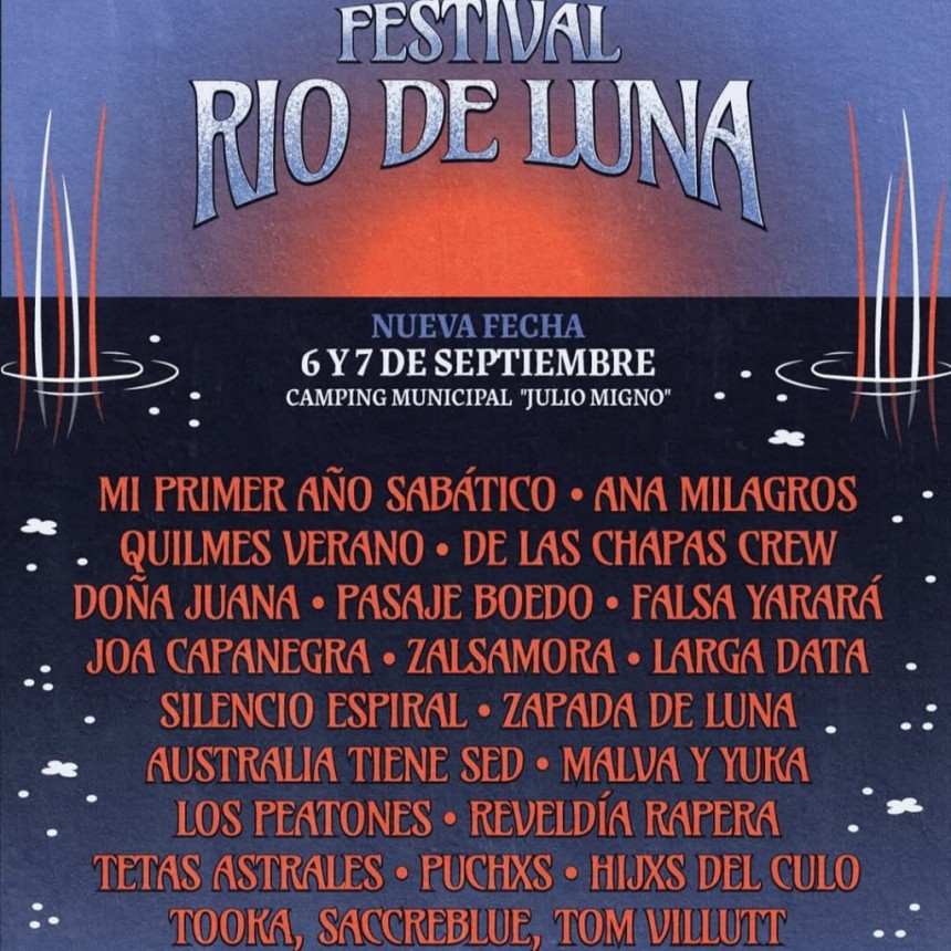 6 y 7/9: Festival RIO DE LUNA en Rinc&oacute;n