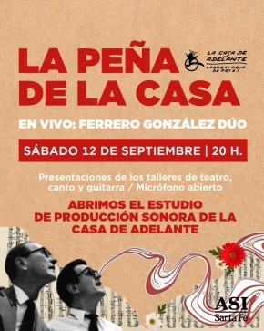 12/9- La Casa de Adelante: Pe&ntilde;a: Ferrero-Gonz&aacute;lez