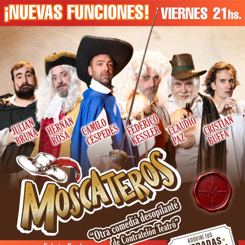 Viernes de septiembre en LOA:&ldquo;Moscateros&rdquo;: la nueva y desopilante comedia de contratel&oacute;n teatro