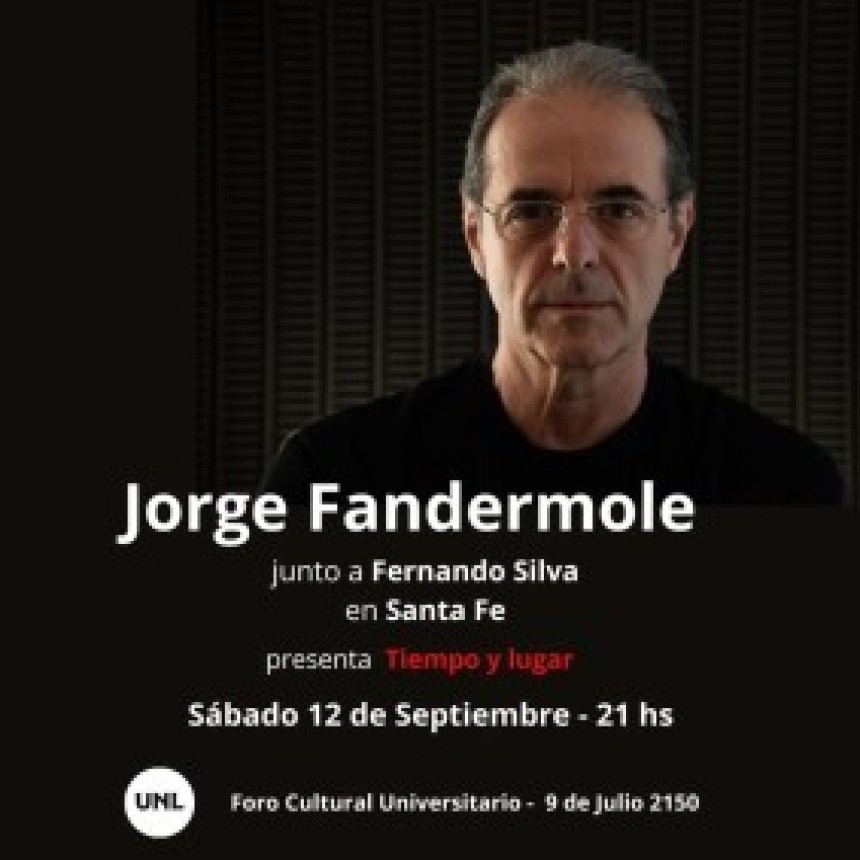 12/9 - Jorge Fandermole en el Foro Cultural
