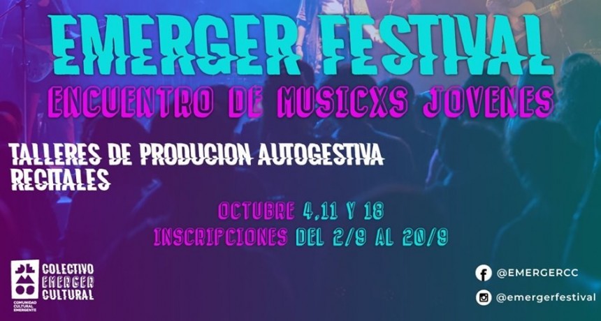 11/10 - Emerger Festival - Encuentro de M&uacute;sicxs J&oacute;venes