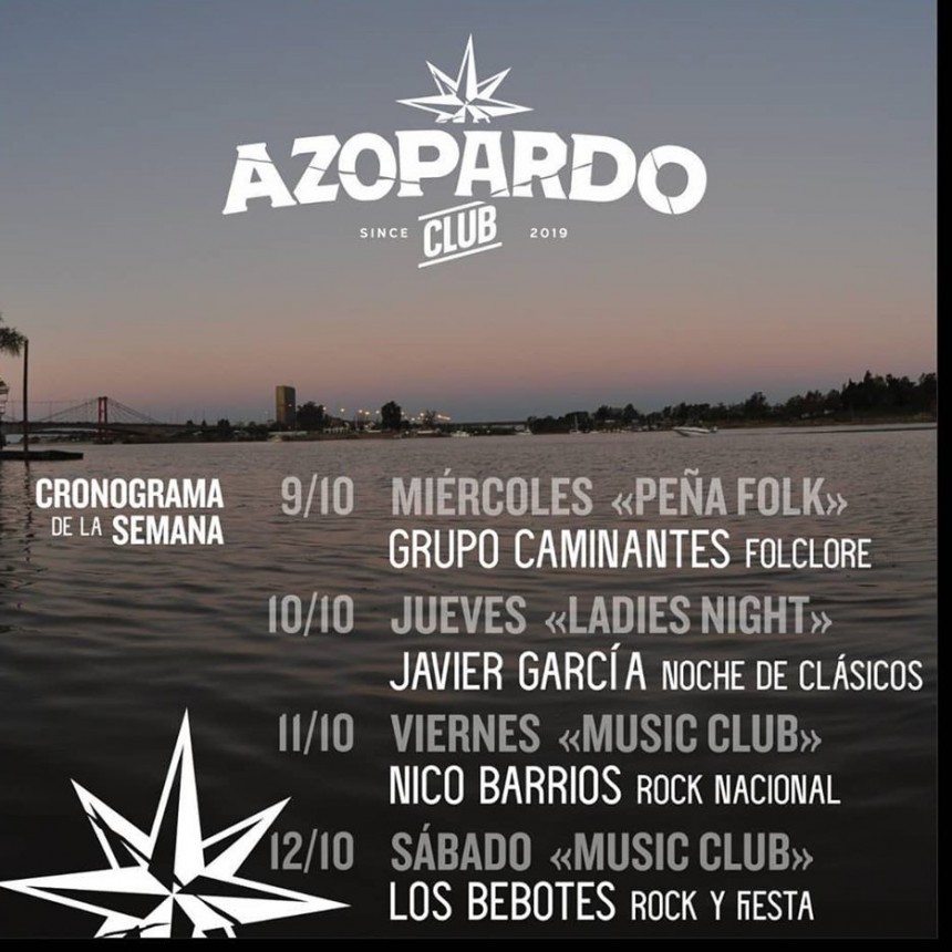9 al 12/10 - AZOPARDO CLUB