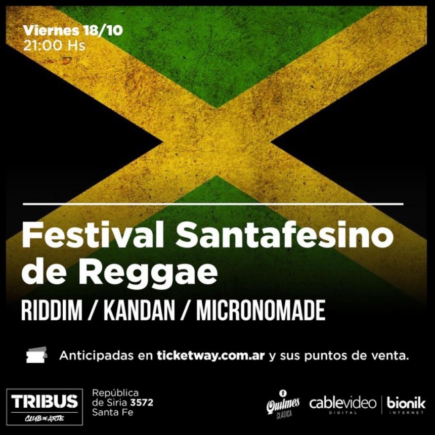 18/10 - Festival Santafesino De Reggae - 3&ordf; edici&oacute;n