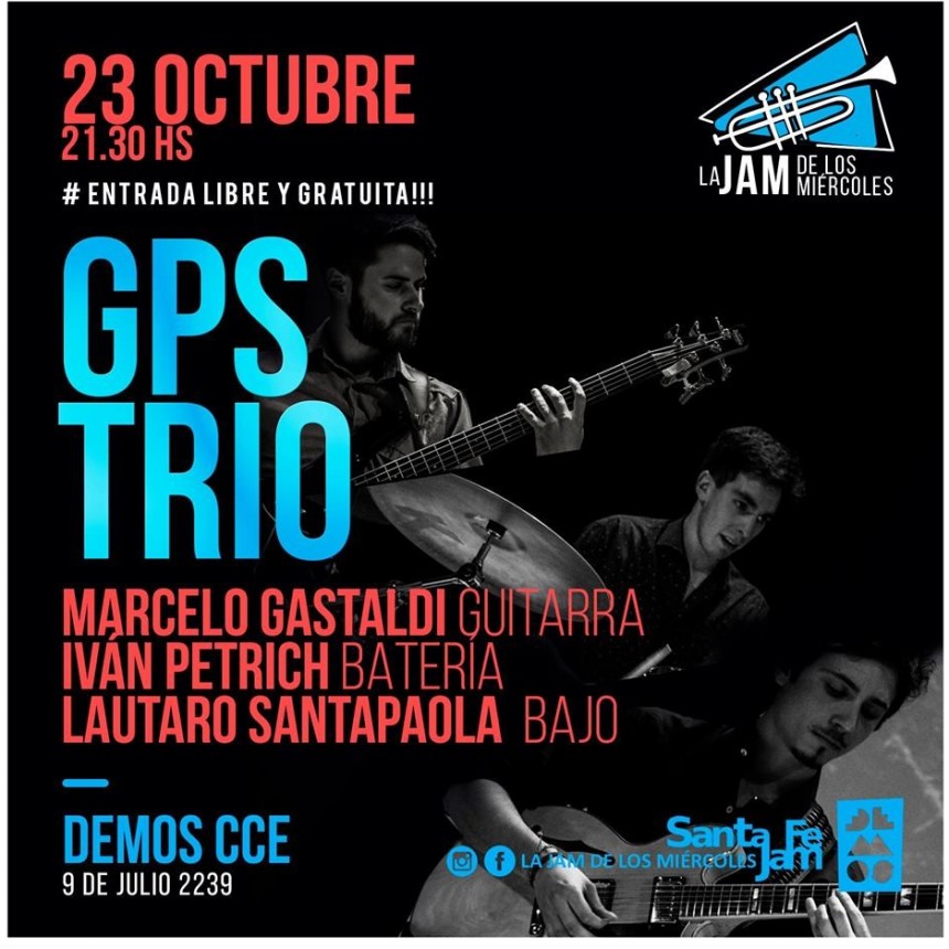 23/10 - GPS Tr&iacute;o en La Jam de los Mi&eacute;rcoles!