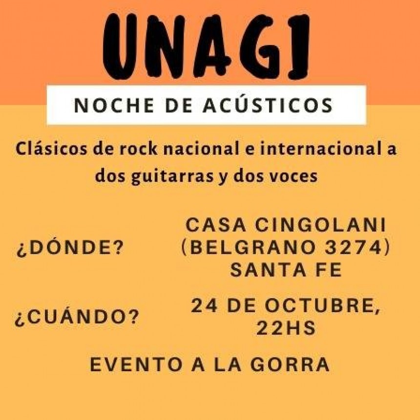 24/10 - Casa Cingolani presenta : UNAGI